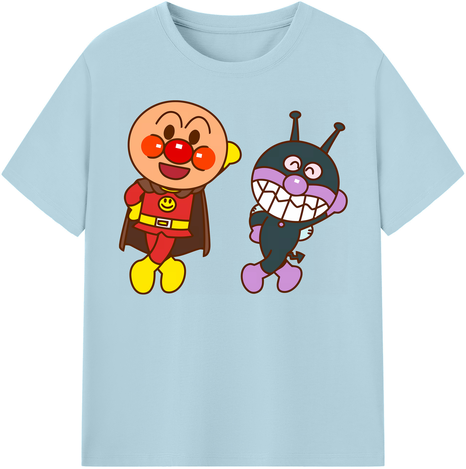 （画像用） アンパンマン Anpanman 綿100％半袖Tシャツ（フロントプリント）